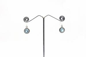 Pendientes de Plata con Topacio Azul Natural, Joyería Artesanal Hecha a Mano, Plata de Ley 925, Joyería Fina Boho para Mujer, Suministro al por Mayor - Product Image 5