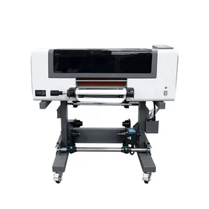 热卖30厘米数码打印机，带I1600U1/XP600打印头紫外水晶膜机定制3D标志贴纸打印