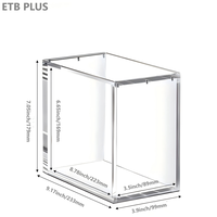 Étui de présentation en acrylique pour Pokémen ETB Plus, protection UV, couvercle magnétique, rangement
