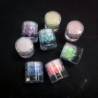 Poudre chromée effet miroir Aurora caméléon, pigment irisé pour nail art, manucure DIY, également utilisable comme fard à paupières, décoration cosmétique