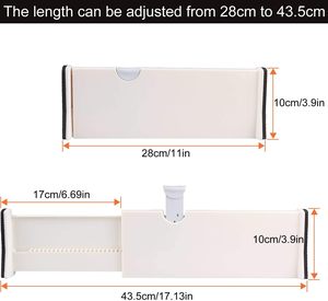 Bedroom Plastic Adjustable Clothes <b>Drawer</b> Divider Expandable Organizer Separators - Product Image 3