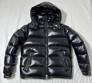 Piumino invernale da <span class=keywords><strong>uomo</strong></span> in pelle verniciata personalizzata di alta qualità con piumino sportivo ispessito alto lucido per <span class=keywords><strong>uomo</strong></span> con cappuccio - Product Image 5