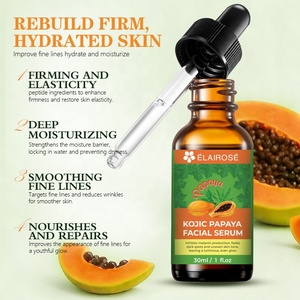 Suero Corporal y Nasal Nocturno Vegano de Papaya, Antiarrugas, Iluminador, con Centella Asiática, 30 ml, Ácido Kójico, Ácido Hialurónico, Vitamina C, Marca Privada ODM - Product Image 2