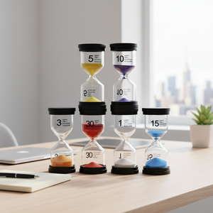 Minuteur en verre artisanal moderne et vintage, écologique, <span class=keywords><strong>1</strong></span>/3/5/10/15/30/60 minutes, léger, portable, durable, NOUVELLES ARRIVÉES - Product Image 1