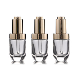 Bouteille en verre, pour huile essentielle, <span class=keywords><strong>essence</strong></span> et <span class=keywords><strong>parfum</strong></span>, bouchon métallique <span class=keywords><strong>argent</strong></span>é, 30 ml, flacon compte-gouttes à tête ronde lotus - Product Image 3