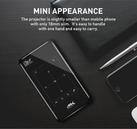 Mini projecteur portable P09 4K pour cinéma maison, batterie intégrée, Android 9, WiFi 5G, écran tactile, projecteur de poche DLP