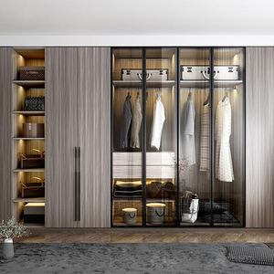 Meuble de chambre à coucher en bois personnalisé <span class=keywords><strong>Dressing</strong></span> Cabinet Dress <span class=keywords><strong>Armoire</strong></span> avec charnières de porte Garderobe Placard et <span class=keywords><strong>armoire</strong></span> pour salle familiale - Product Image 5