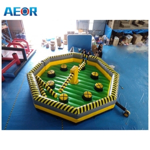 Wipeout gonflable parcours d'obstacles jeu d'effondrement gonflable machine à obstacles rotatifs <span class=keywords><strong>Juegos</strong></span> Inflables - Product Image 2