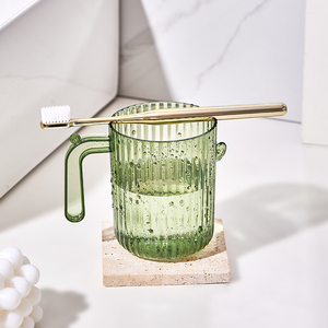Nhà Máy Bán buôn phòng tắm hộ gia đình khách sạn Nhựa Bàn chải đánh răng cup rửa cup sản phẩm với xử lý - Product Image 1