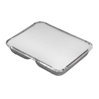 Boîte à lunch jetable à 2 compartiments avec couvercle en aluminium S22737H Plateau en aluminium Compartiment Plateau Blister Process