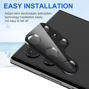 Protezione completa della fotocamera per <span class=keywords><strong>Samsung</strong></span> <span class=keywords><strong>Galaxy</strong></span> S25 S24 S23 Ultra S22 <span class=keywords><strong>S21</strong></span> Plus pellicola per fotocamere <span class=keywords><strong>Samsung</strong></span> S25 vetro - Product Image 4