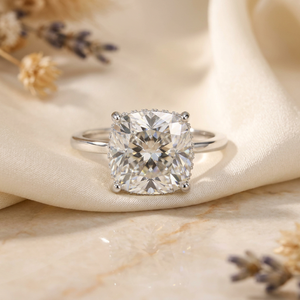 Anillos de Compromiso Románticos OAHLAN 3CT de Plata de Ley 925 con Baño de Oro Rosa, Engaste de Puntas, Corte Radiante, Circonita Cúbica Solitaria - Product Image 4