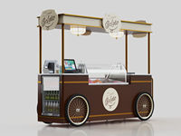 Chariot de crème glacée pour glace popsicle,, nouveau