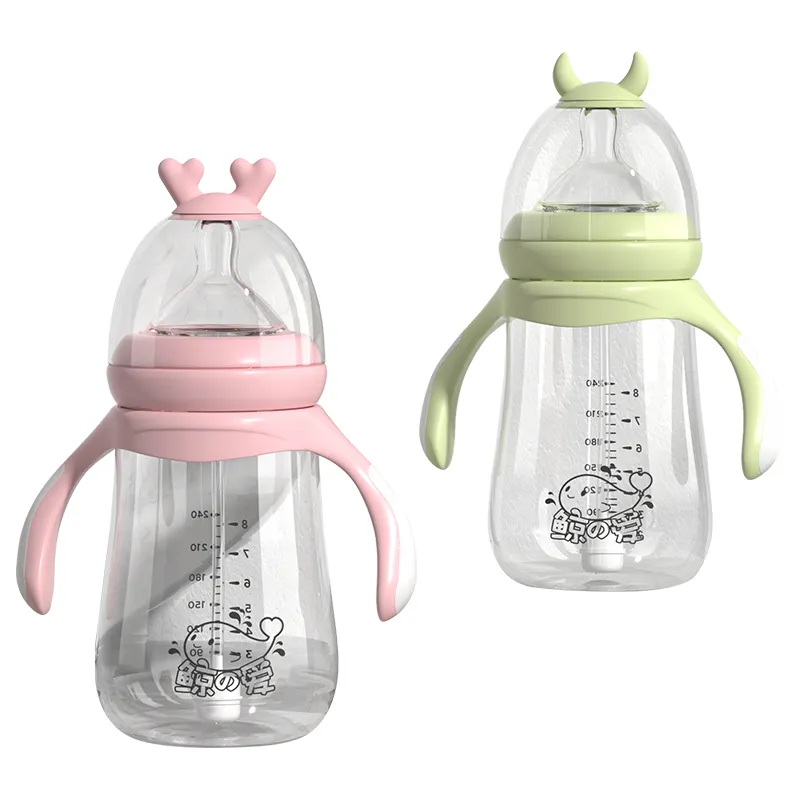 240ml Hot Sell Baby Feeding Bottles Eco Product Baby Supplies glass baby bottle For Newborn