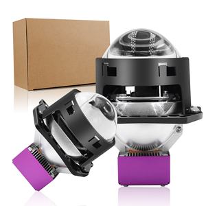 2025 nueva llegada 130W 6500K 20000LM 3 pulgadas Bi LED proyector lente faros de coche con LED Angel Eyes lente de proyector de haz Alto y Bajo - Product Image 1