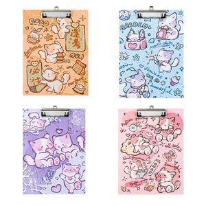 Tablette d'écriture portable en acrylique avec clip, style ours mignon et coloré, avec logo, pour notes autocollantes et dossiers. - Product Image 1