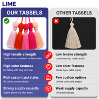 Usine de pompons en gros, Pompons pour rideaux, ornements de sacs, coussins, accessoires vestimentaires, longueur, style et matériau personnalisables
