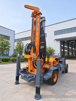 Plateforme de forage de puits d'eau hydraulique portable diesel/électrique, profondeur 600 m, facile à utiliser, origine Hebei