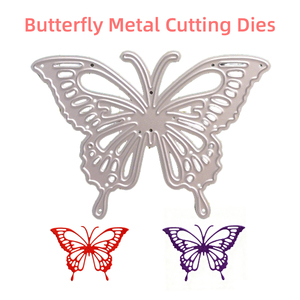 Benutzerdefinierte Schmetterlinge Metall-Stanzformen für Scrapbooking Album Kartenherstellung Dekorative Handwerkskunst Kohlenstoffstahl-Stanzformen - Product Image 2
