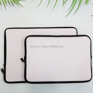 15" <strong>15.6</strong>" White Blank Sublimation Neoprene Tablet <strong>Case</strong> Soft Inside Laptop Protective Bag - Product Image 2