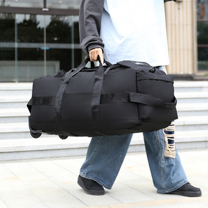 <span class=keywords><strong>Sac</strong></span> de voyage <span class=keywords><strong>à</strong></span> <span class=keywords><strong>roulettes</strong></span> grande capacité 60L, silencieux, avec bretelles de <span class=keywords><strong>sac</strong></span> <span class=keywords><strong>à</strong></span> <span class=keywords><strong>dos</strong></span> intégrées, pliable, étanche, alternative <span class=keywords><strong>à</strong></span> la valise - Product Image 1