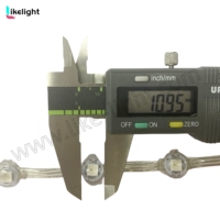 Tira de Luces LED Direccionables RGB WS2815 Ultra Pequeñas de 10 mm, Doble Alimentación DC12V, IP67, SMD5050, para Matrices 3D, Escenarios, Construcción, OEM
