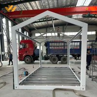 Encadrement galvanisé en acier inoxydable facile à enlever de 6m de long Cadre de maison conteneur de 20 pieds pour hôtel/villa Design contemporain