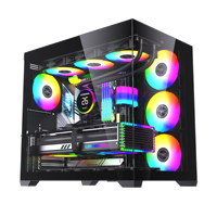 Ventilateur de refroidissement CPU pour boîtier d'ordinateur LOVINGCOOL 120 mm en cuivre ARGB avec roulement fluide, ventilateur de jeu RGB