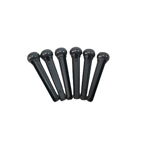 Großhandel Weiß Schwarz <span class=keywords><strong>ABS</strong></span> Kunststoff Saiten nägel Saiten stifte Akustik gitarren brücke Pin für Gitarren teile - Product Image 5