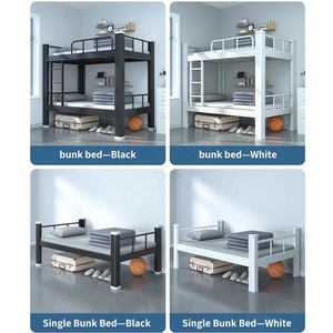 Venta caliente más barato marco de acero Escuela Universidad estudiante dormitorio metal litera fábrica - Product Image 5