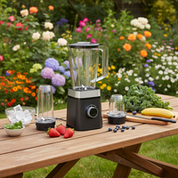 RANBEM 2-snelheden variabele 6-blads 1800ml roestvrijstalen blender met zuiver koperen motor voor huishoudelijk gebruik