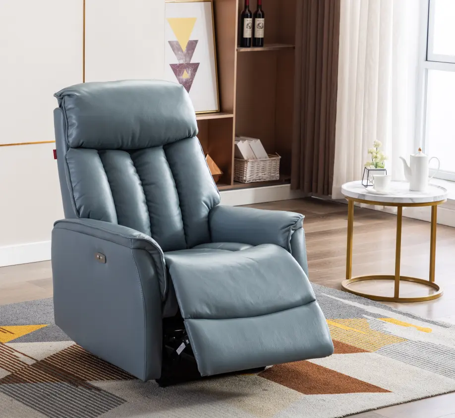 Rembourré En Tissu Fauteuil inclinable Manuel avec Assise Rembourrée Dossier