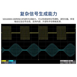 Générateur de formes d'onde arbitraires Siglent Sdg6052x E, source de signal à 2 canaux 500 MHz avec deux ports de sortie - Product Image 5