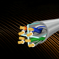 Câble Ethernet blindé Cat6 FTP pour extérieur, gaine PE, étanche, résistant aux UV, fil de drainage en cuivre massif