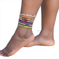 Chaînes de corps et chevillères multicolores en perles élastiques en plastique style bohème pour bijoux de fête féminins