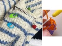 Épingles de sécurité en plastique colorées, marqueurs de tricot faits à la main, accessoires de confection, marqueurs de points verrouillables, clips de crochet, épingles en plastique