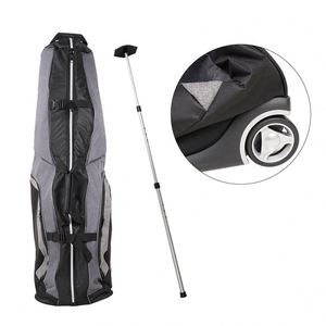 Sac de transport pour clubs de golf de haute qualité, vente en gros, usine BSCI, sac de voyage portable noir avec roulettes - Product Image 4