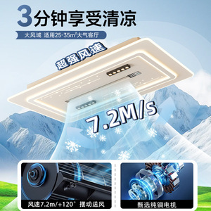 <b>Ceiling</b> Fan <b>Light</b> With Negative Ion Purification <b>Led</b> <b>Light</b> For Living Room Bedroom - Product Image 4