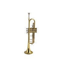 Professional Brass Gold Lacquered Musical Instrument Bb Key Trumpet