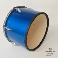 Factory Wholesale Blue Wooden14 Inch Single Headed Snare Drum Percussion Instrument