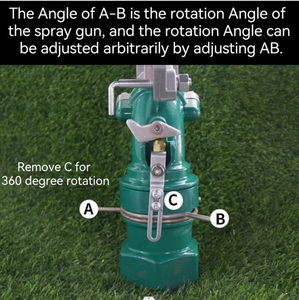 Arroseur à <span class=keywords><strong>impact</strong></span> haute pression PY50, canon à eau longue portée haute pression, pour le jardin et l'élimination des poussières industrielles - Product Image 5