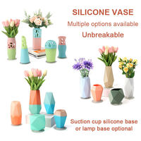 Moule en silicone de qualité alimentaire de luxe personnalisé pour vase à fleurs, utilisation extérieure, écologique, facile à nettoyer, ventouse pour plantes