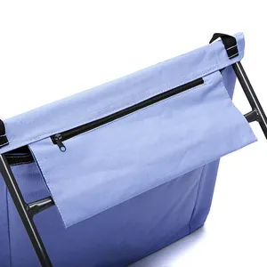 Özel Logo baskılı açık plaj sandalyesi taşınabilir balıkçılık kamp sandalyesi taşıma çantası ile