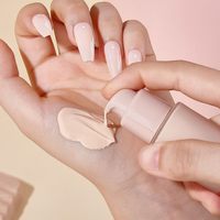 Base de maquillage imperméable de haute qualité personnalisée, correcteur à couvrance totale, fond de teint liquide minéral longue durée, vegan, mat pour femmes