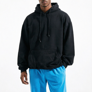 Heavyweight 100% Cotton French Terry Men's Hooded Sweatshirt Oversized <b>Zip</b> <b>Up</b> Track Embossed 3D Print Custom Logo - Product Image 1
