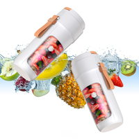 Topverkoper Draagbare Blender Multifunctionele Juicer Mixer Oplaadbare Mini Sapflesjes Draadloze Usb Juicers Smoothie Blender