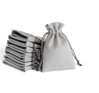 Benutzer definiertes Logo Hochwertige Luxus-Mikrofaser-Samts chmuck beutel Flanell zum Verpacken von Halsketten schmuck