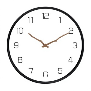 Reloj de Pared EMITDOOG Clásico, Silencioso, de Cuarzo, con Marco de Bambú y Resina, Diseño Contemporáneo de Estilo Antiguo, para Sala de Estar - Product Image 3