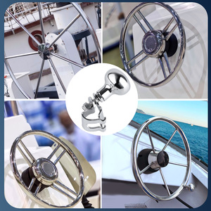 Volante de Barco de Acero Inoxidable con Bola de Asistencia, Control con una Sola Mano, Actualización de Hardware Marino - Product Image 4