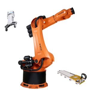 Robot industriel 6 axes KR500R2830-2 pour palettisation automatique, manutention de boîtes sur rail linéaire, composants PLC essentiels, état neuf - Product Image 3